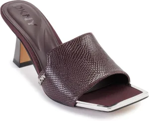 DKNY Women's Block Heel Square Toe Kailyn-Sandal Mule Heeled