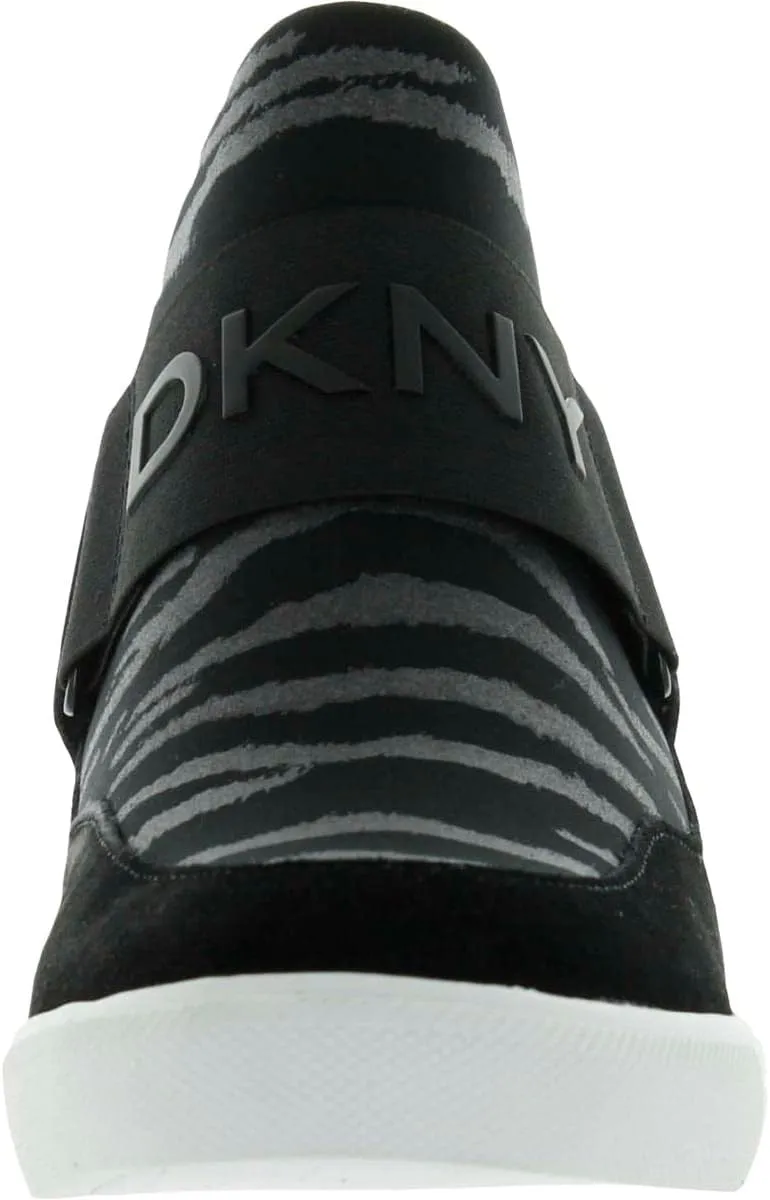 DKNY Women's High Top Slip-On Wedge Sneaker