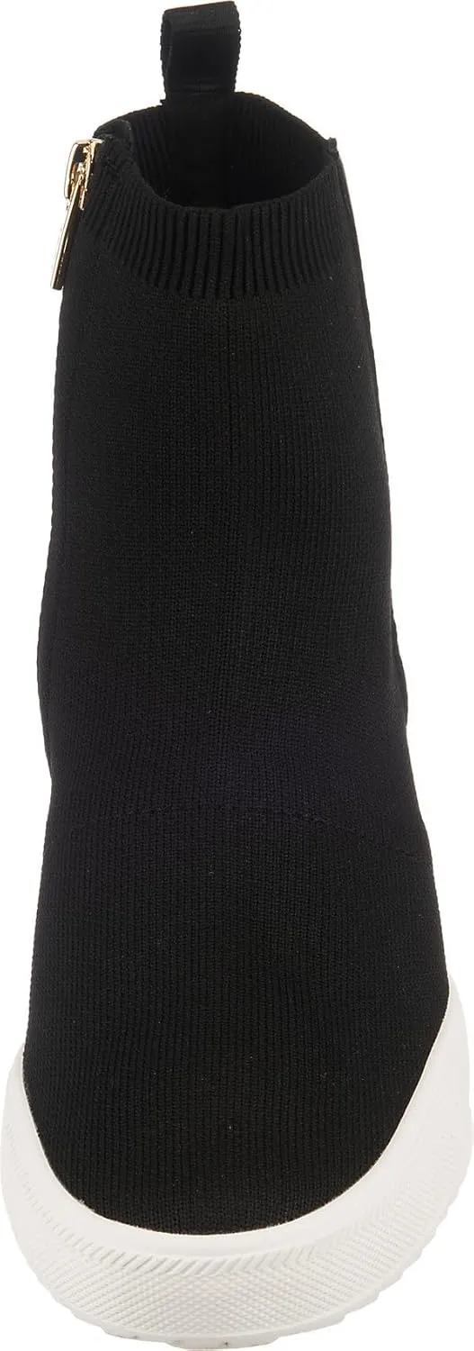 DKNY Women's High Top Slip-On Wedge Sneaker
