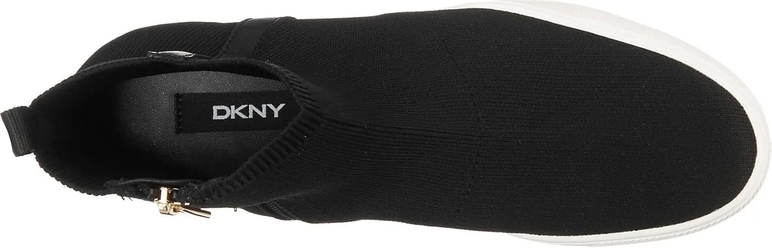 DKNY Women's High Top Slip-On Wedge Sneaker