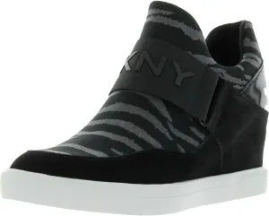 DKNY Women's High Top Slip-On Wedge Sneaker