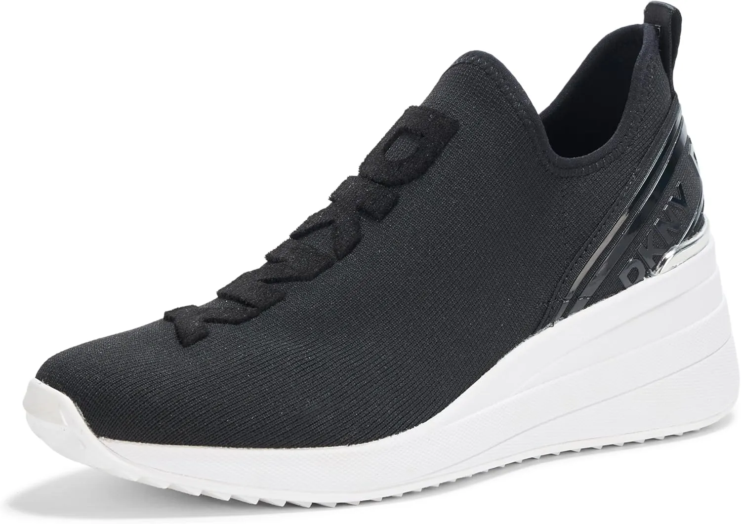 DKNY Women's Keeva Everyday Slip on Wedge Sneaker with Logo