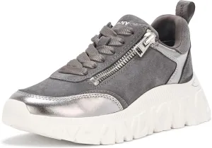DKNY Women's Lakelyn Platform Sneaker with Side Zipper