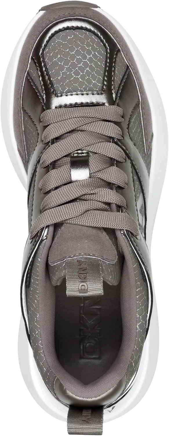 DKNY Women's Zofi Lace Up Sneaker with Logo
