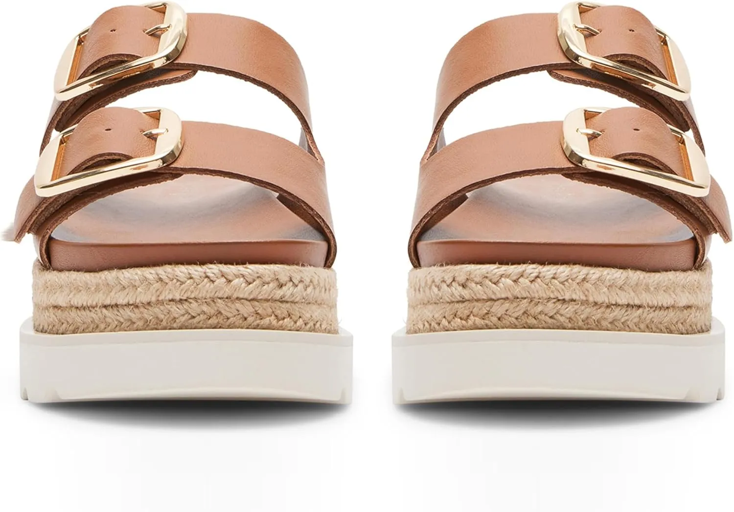 DOEYG Raffia Platform Wedges Sandals for Women Summer Beach Slide Sandals Comfortable Casual Woven Straw Crochet Open Toe Flatform Sandal