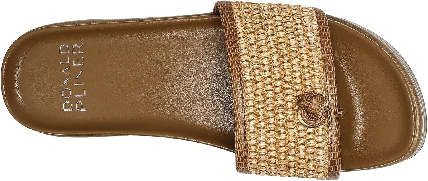 Donald Pliner Women's Farrah Slide Sandals, Women's Summer Sandals, 1,25" Slip-On Sandals for Women