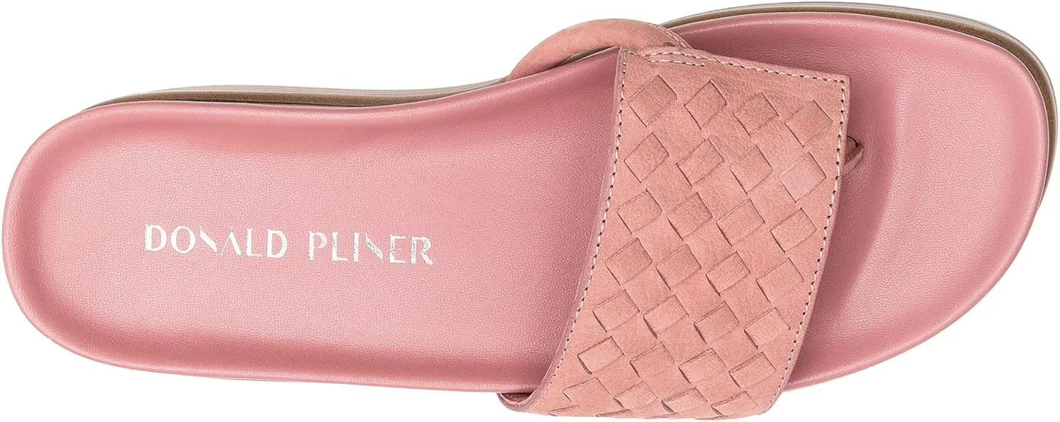 Donald Pliner Women's Fifi Slide Sandals, Women's Summer Sandals, Women’s Shoes, Comfortable Open-Toe Casual Flats