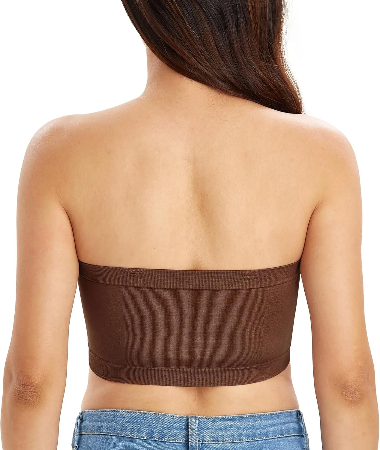 DotVol Women's Underwire Bralette Non Padded Bandeau Tube Top Multiway Bra