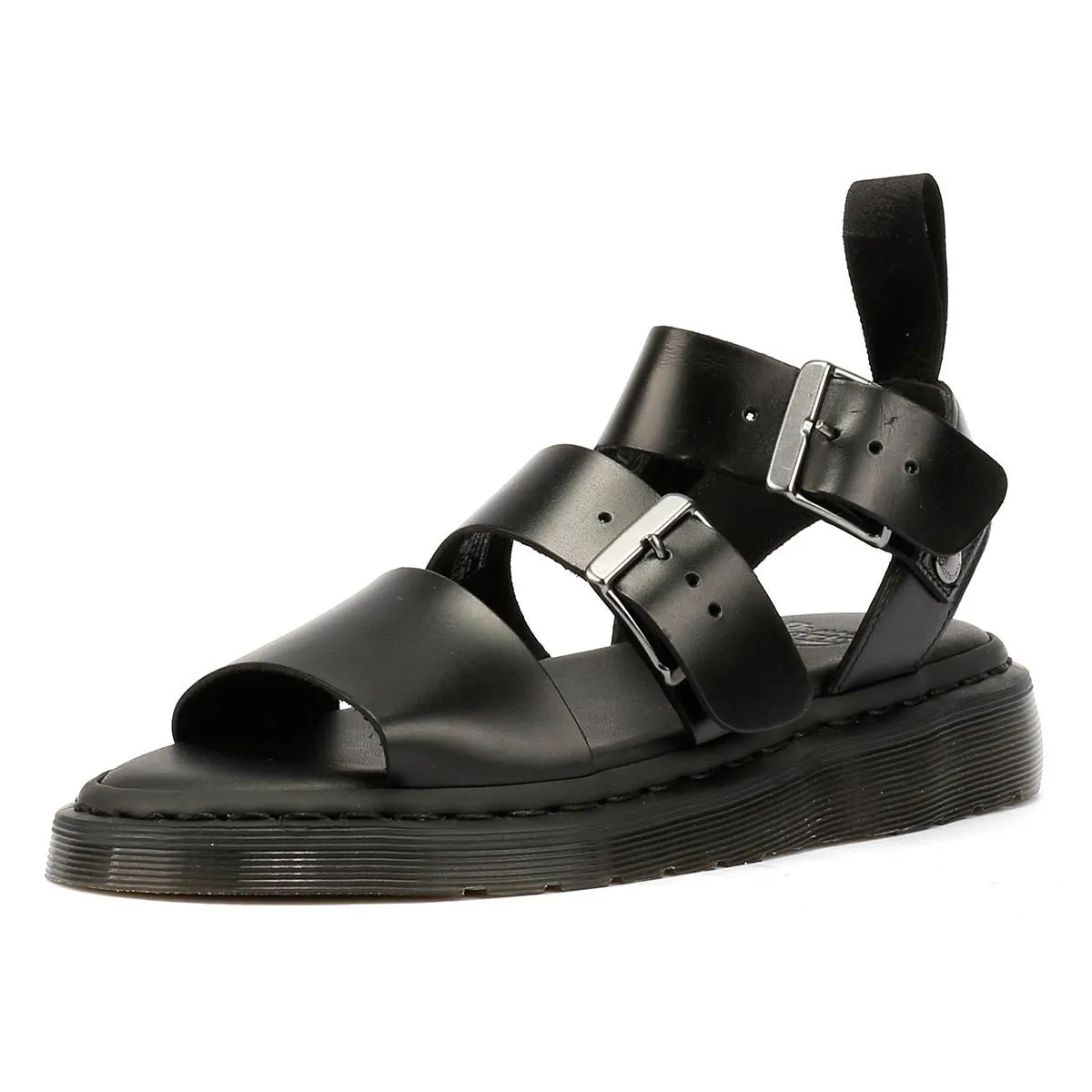 Dr. Martens Gryphon Brando Leather Women's Black Sandals
