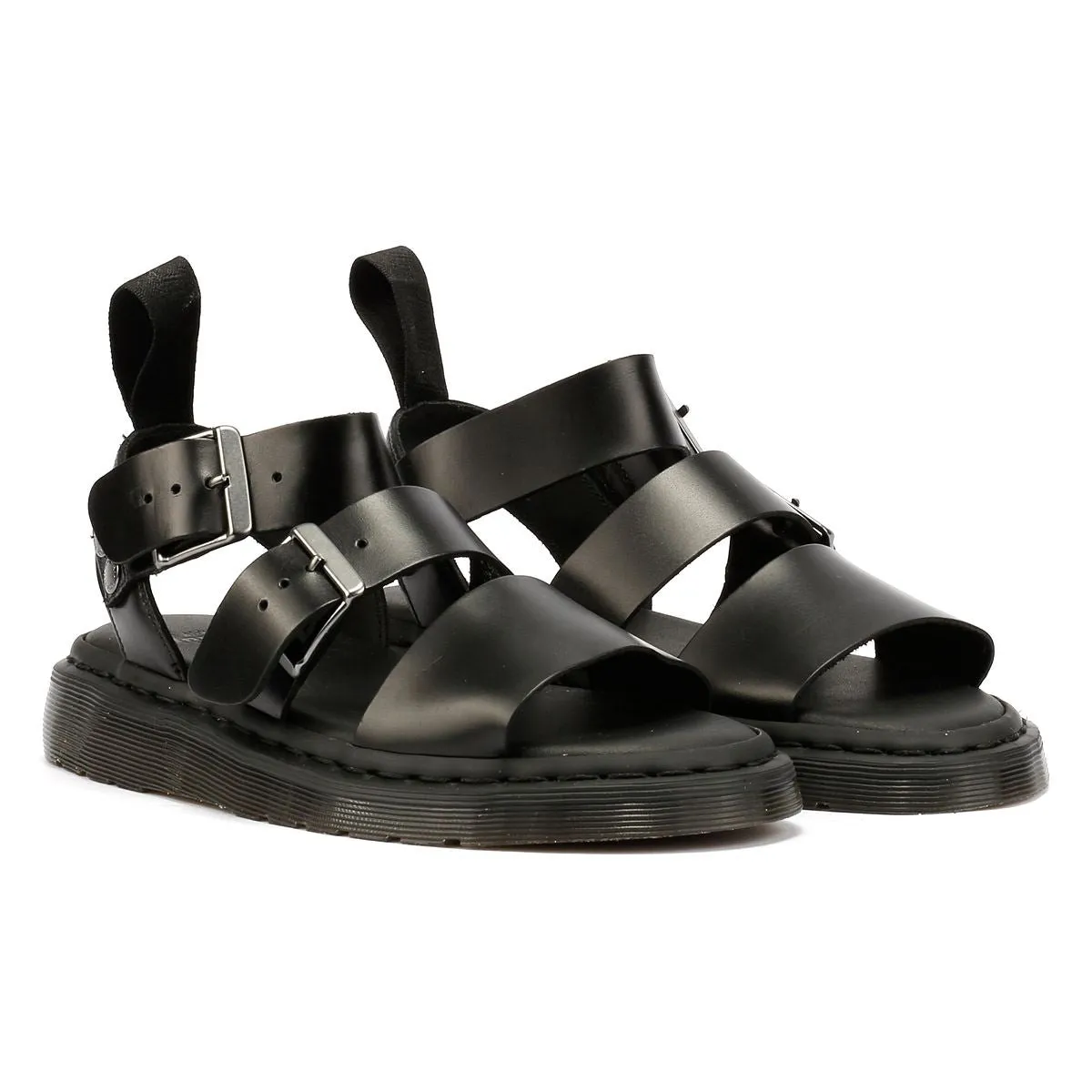 Dr. Martens Gryphon Brando Leather Women's Black Sandals