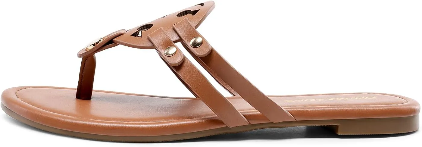 DREAM PAIRS Flip Flops for Women Comfortable Thong Flat Sandals for Summers Dress Beach