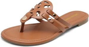 DREAM PAIRS Flip Flops for Women Comfortable Thong Flat Sandals for Summers Dress Beach