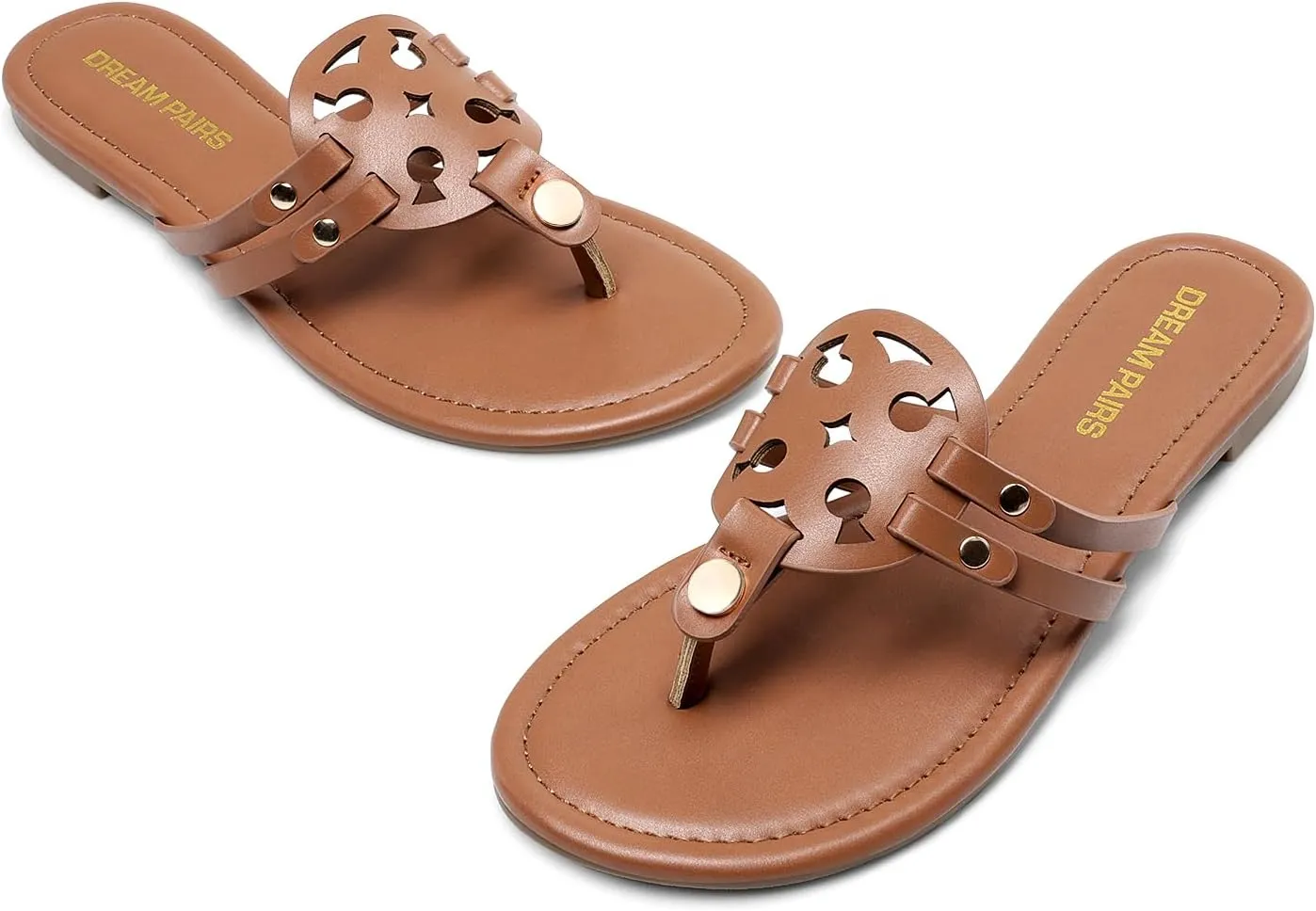 DREAM PAIRS Flip Flops for Women Comfortable Thong Flat Sandals for Summers Dress Beach