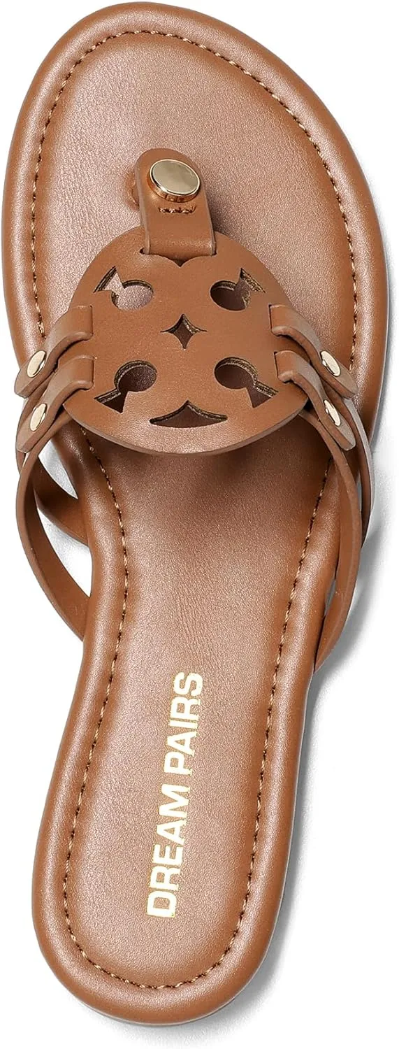 DREAM PAIRS Flip Flops for Women Comfortable Thong Flat Sandals for Summers Dress Beach