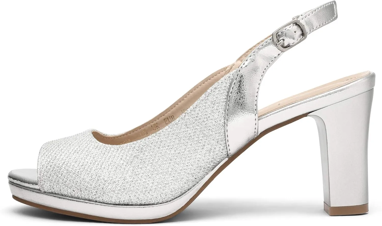 DREAM PAIRS Women’s Sexy High Chunky Heels Peep Toe Platform Block Slingback Dress Pumps Shoes