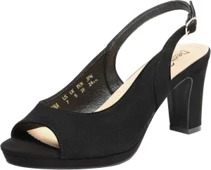 DREAM PAIRS Women’s Sexy High Chunky Heels Peep Toe Platform Block Slingback Dress Pumps Shoes