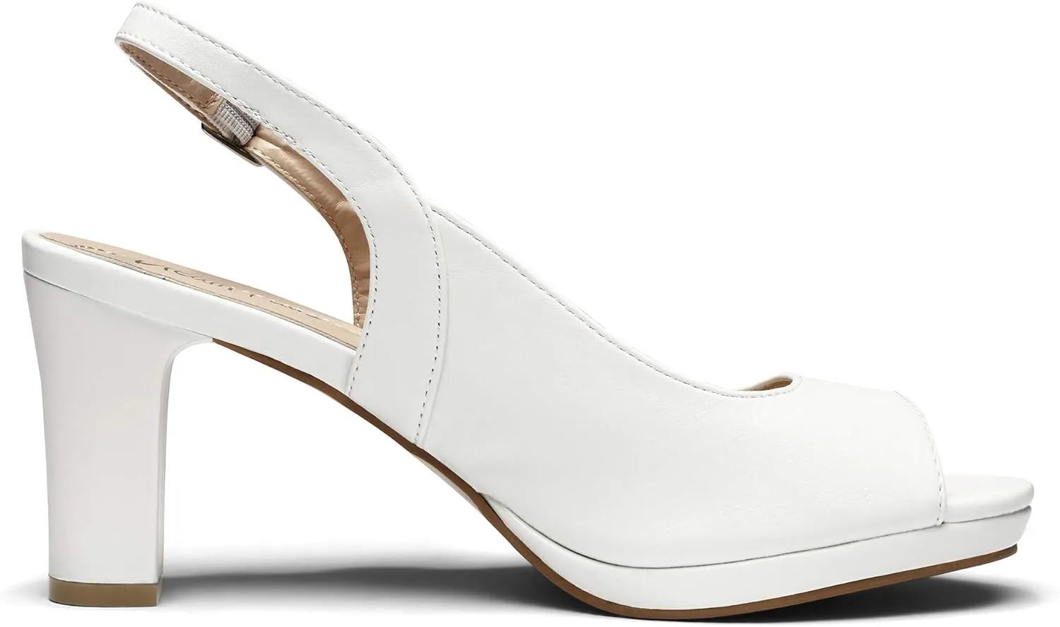DREAM PAIRS Women’s Sexy High Chunky Heels Peep Toe Platform Block Slingback Dress Pumps Shoes