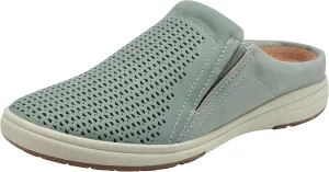 Earth Origins Women’s Emilia Sneaker I Slip-On Leather Clog with Breathable Cutouts for Everyday