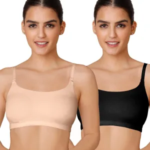 Easy Breezy Slip on Bra PO2-NYB165-Beige and Black