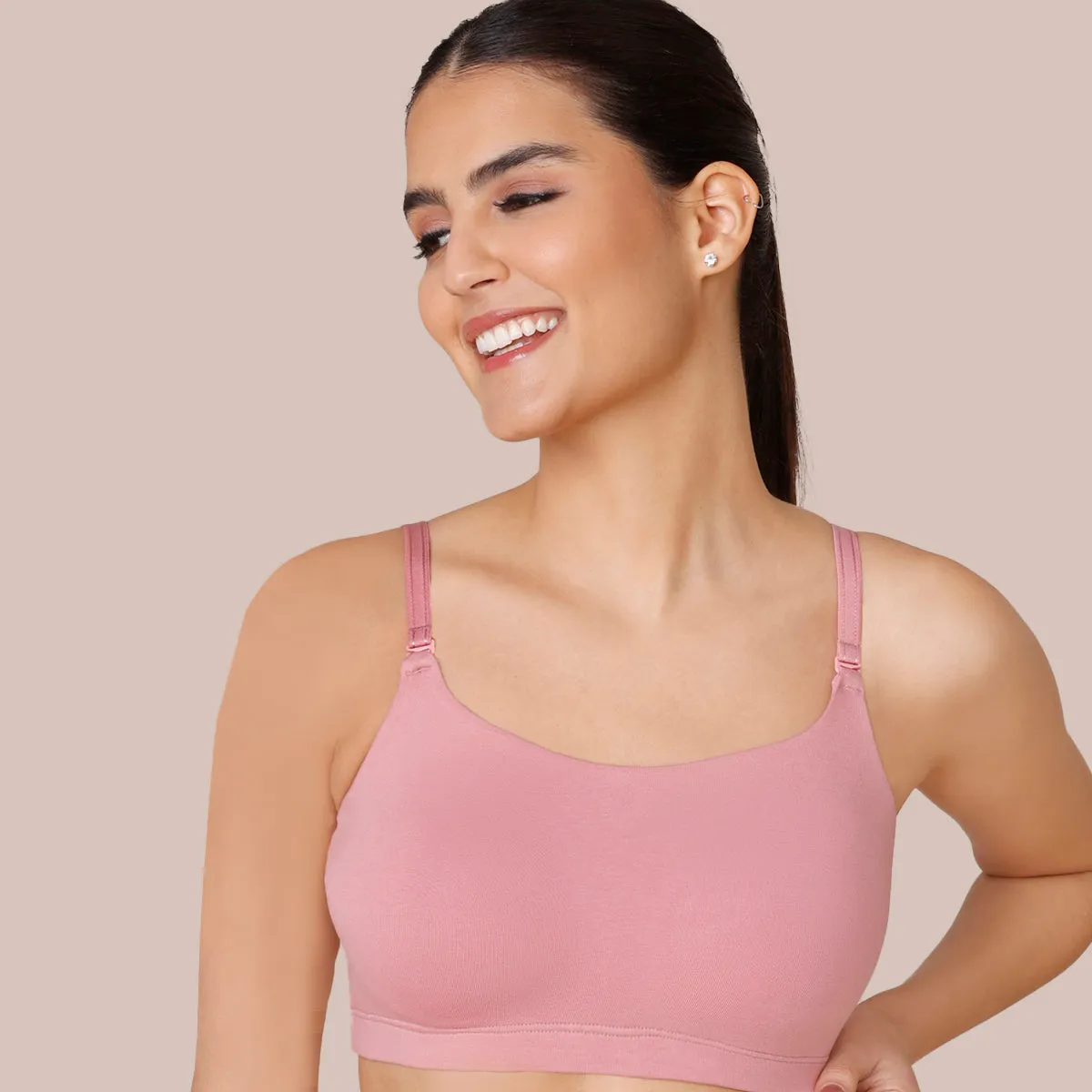 Easy Breezy Slip on Bra PO2-NYB165-Pink and Lavender