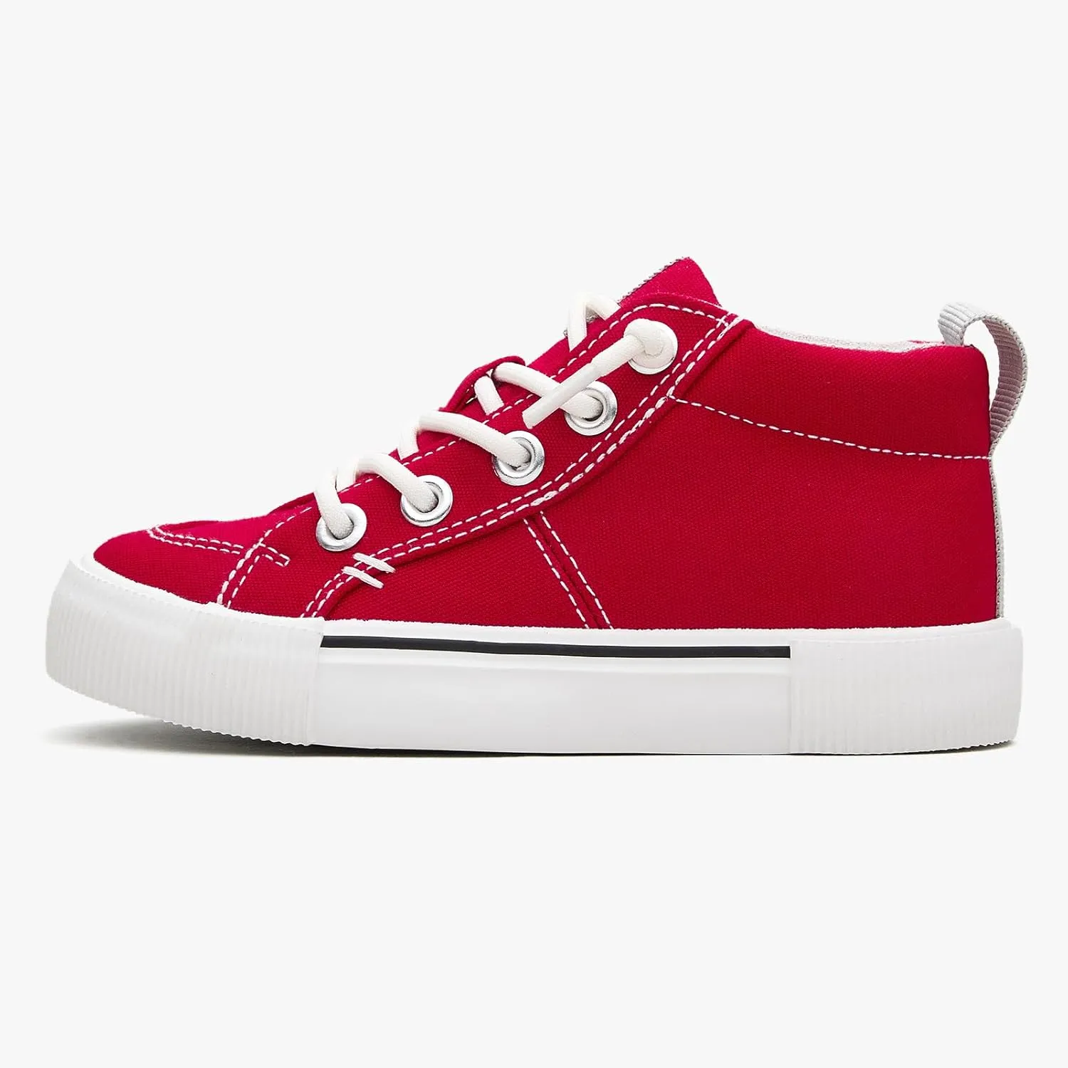 EasyStar Boys Girls Mid-Top Slip On Comfort Fabric Sneaker Shoe