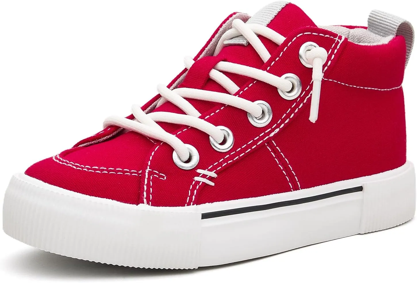 EasyStar Boys Girls Mid-Top Slip On Comfort Fabric Sneaker Shoe
