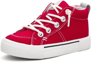 EasyStar Boys Girls Mid-Top Slip On Comfort Fabric Sneaker Shoe