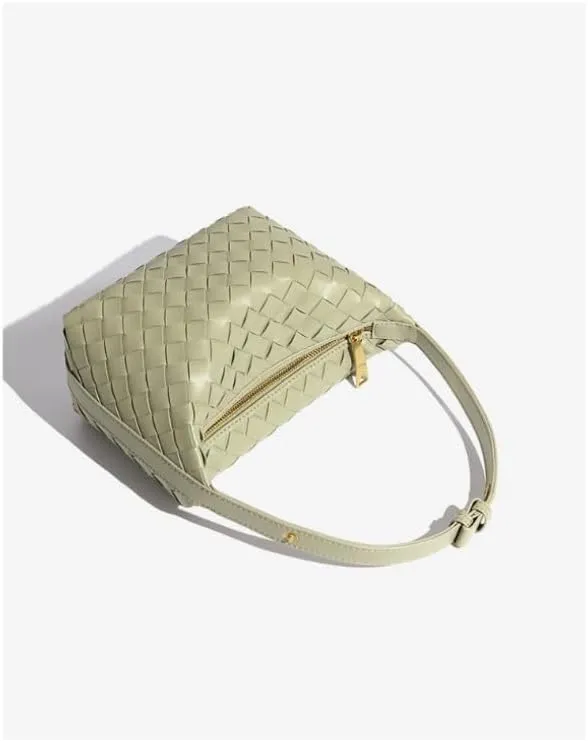 Elegant Woven PU Leather Bag - Versatile and Stylish Shoulder Bag for Women