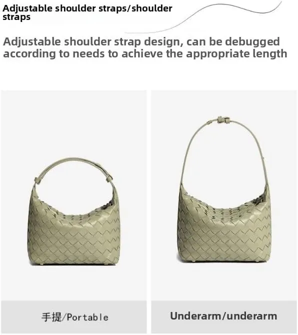 Elegant Woven PU Leather Bag - Versatile and Stylish Shoulder Bag for Women