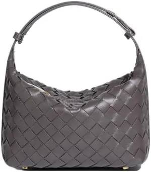 Elegant Woven PU Leather Bag - Versatile and Stylish Shoulder Bag for Women
