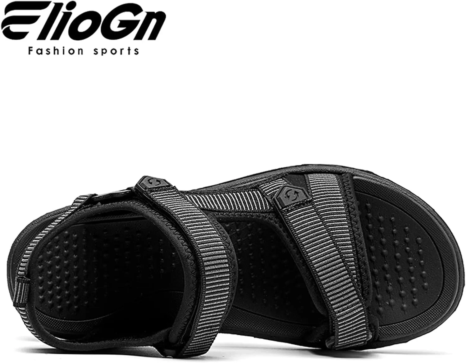Eliogn Men's Sports Sandals Arch Support Open Toe Trail Outdoor Hiking Sandals Beach Sandals Summer Water Shoes