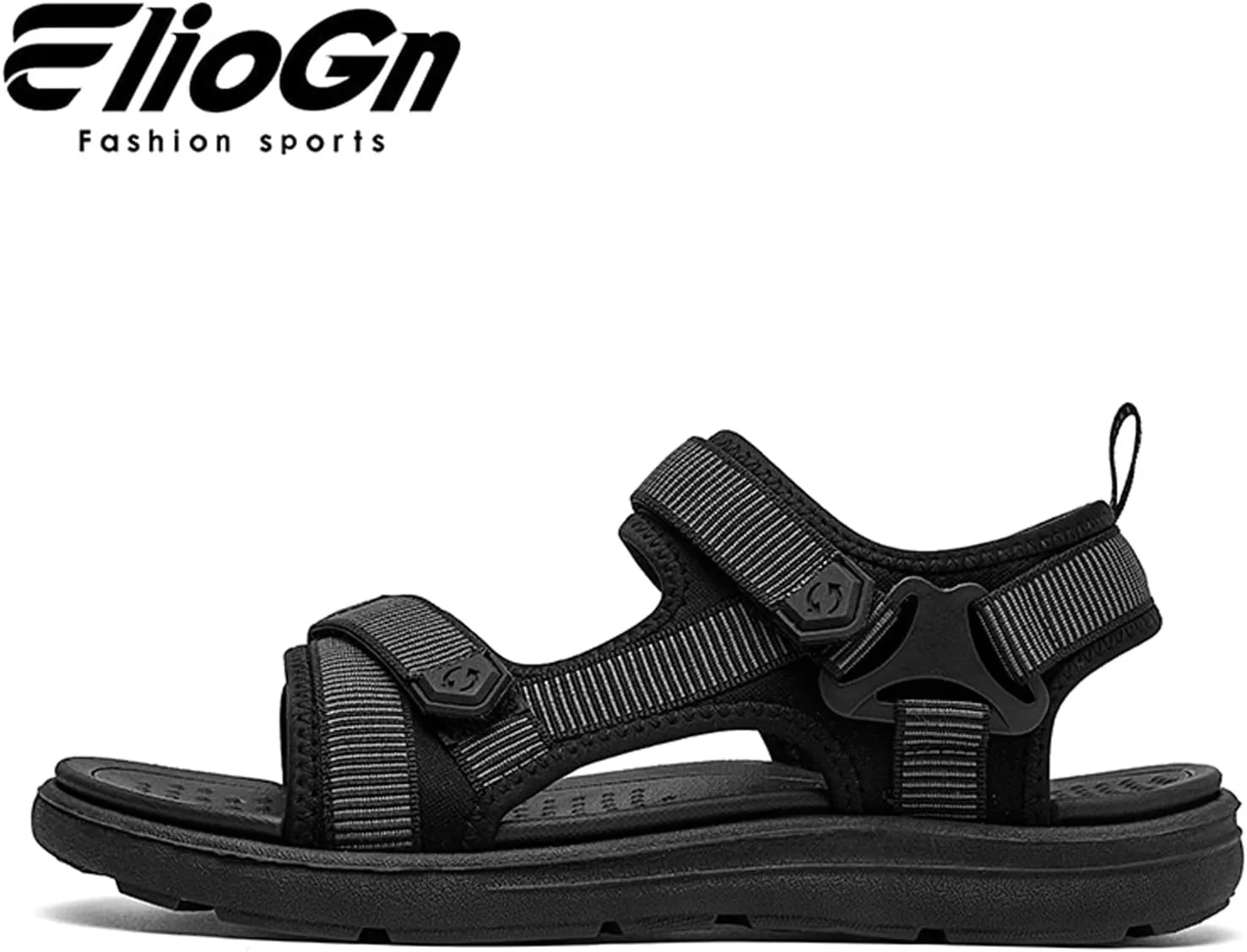 Eliogn Men's Sports Sandals Arch Support Open Toe Trail Outdoor Hiking Sandals Beach Sandals Summer Water Shoes