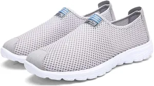 Eliogn Men's Women's Comfortable Breathable Walking Shoes Casual Knit Mesh Loafer Slip-on Sneakers Fashionable Lightweight Running Shoes for Unisex