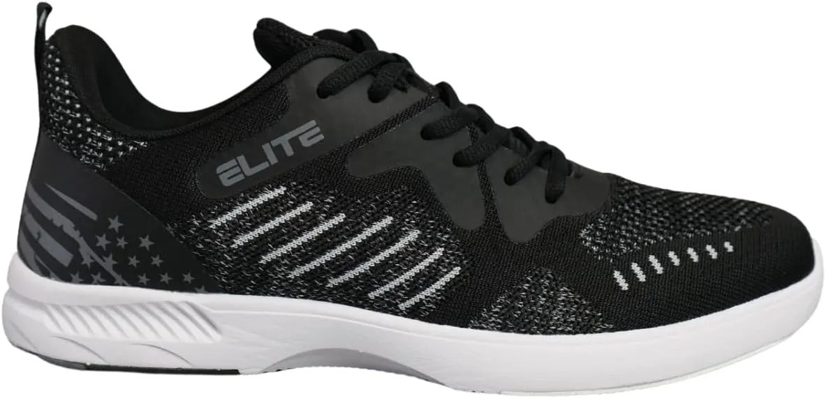 ELITE Men's Freedom USA Flag Bowling Shoes - Universal Sliding Soles, Lightweight, Comfortable with Patriotic Design