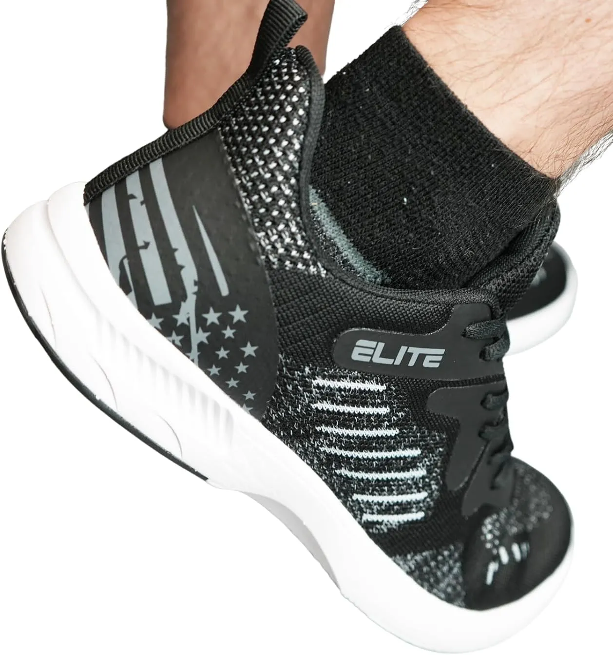 ELITE Men's Freedom USA Flag Bowling Shoes - Universal Sliding Soles, Lightweight, Comfortable with Patriotic Design