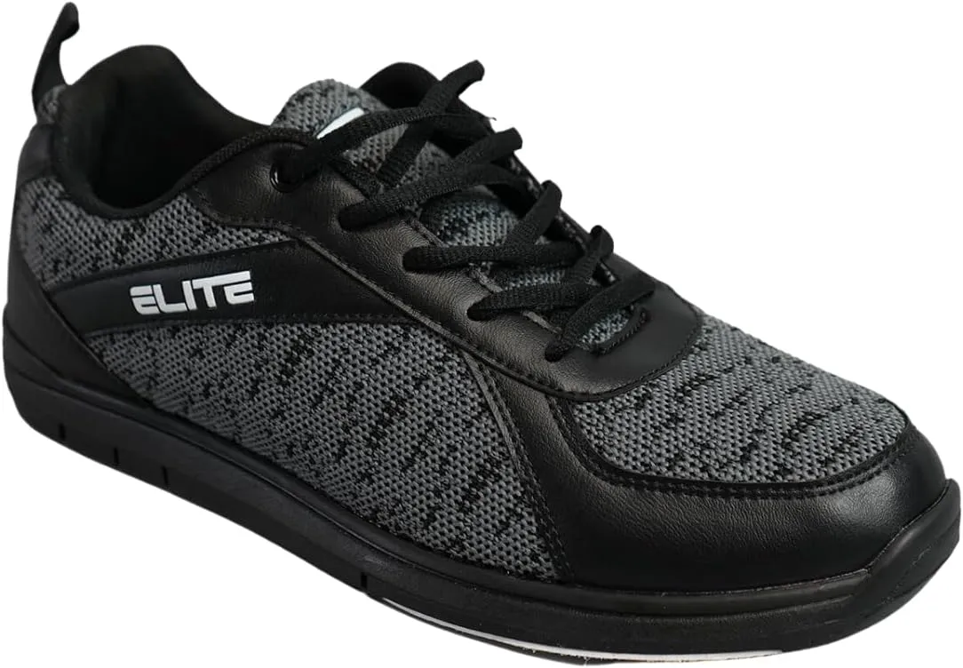 ELITE Pinnacle Men’s Bowling Shoes | Includes Universal Sliding Soles | Left or Right-Handed Men’s Bowling Shoes | Great for Bowling Practice and League Games