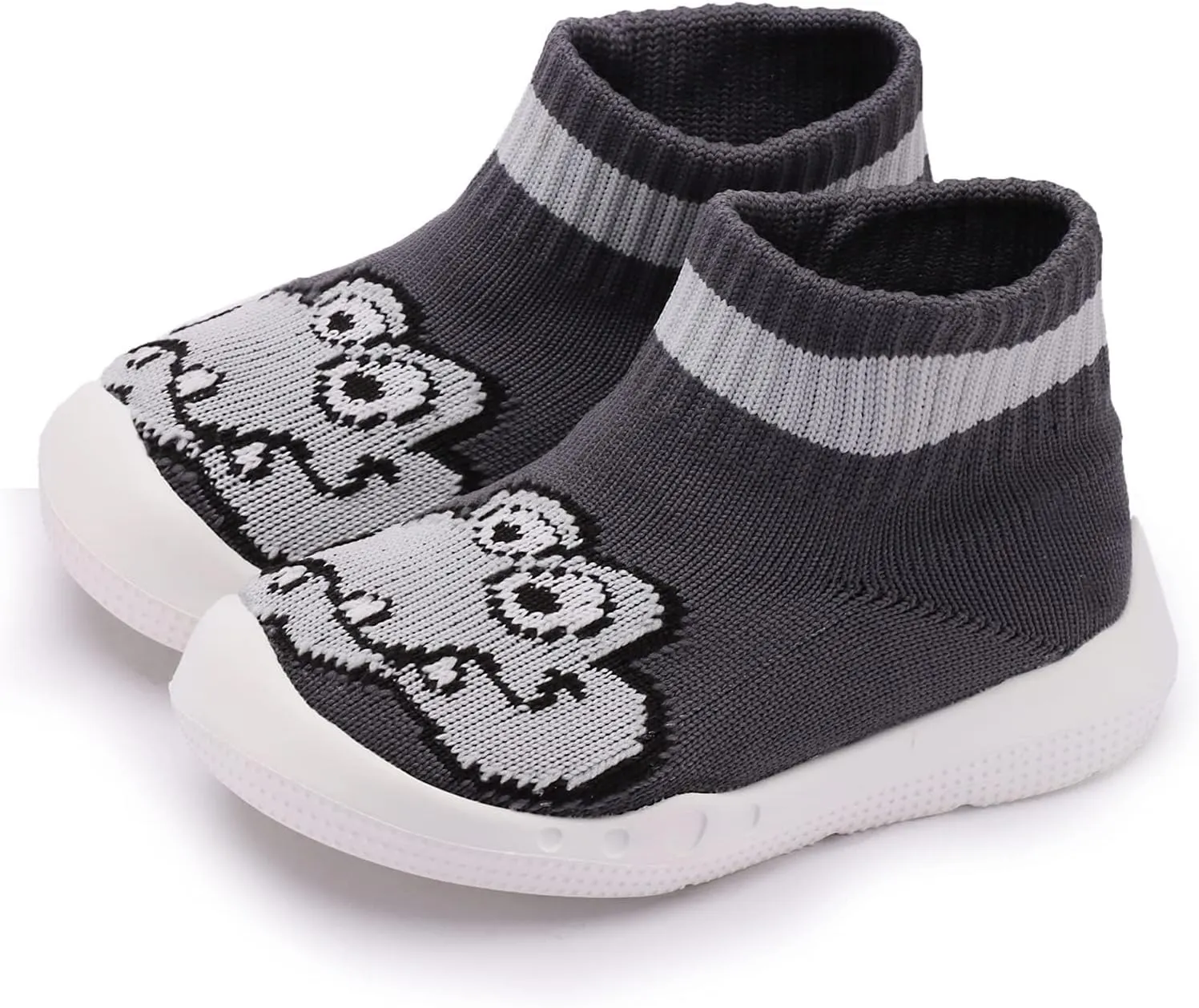 Engtoy Baby Sock Shoes Baby Walking Shoes Infant Non-Slip Breathable Slippers with Soft Rubber Sole Baby Boys Girls Slip On Sneakers