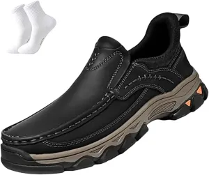 Enjerr Orthopedic Shoes Men, Enjerr Orthopedic Shoes, 2025 New Men's OrthopedicArch Support Comfortable Slip On Loafers