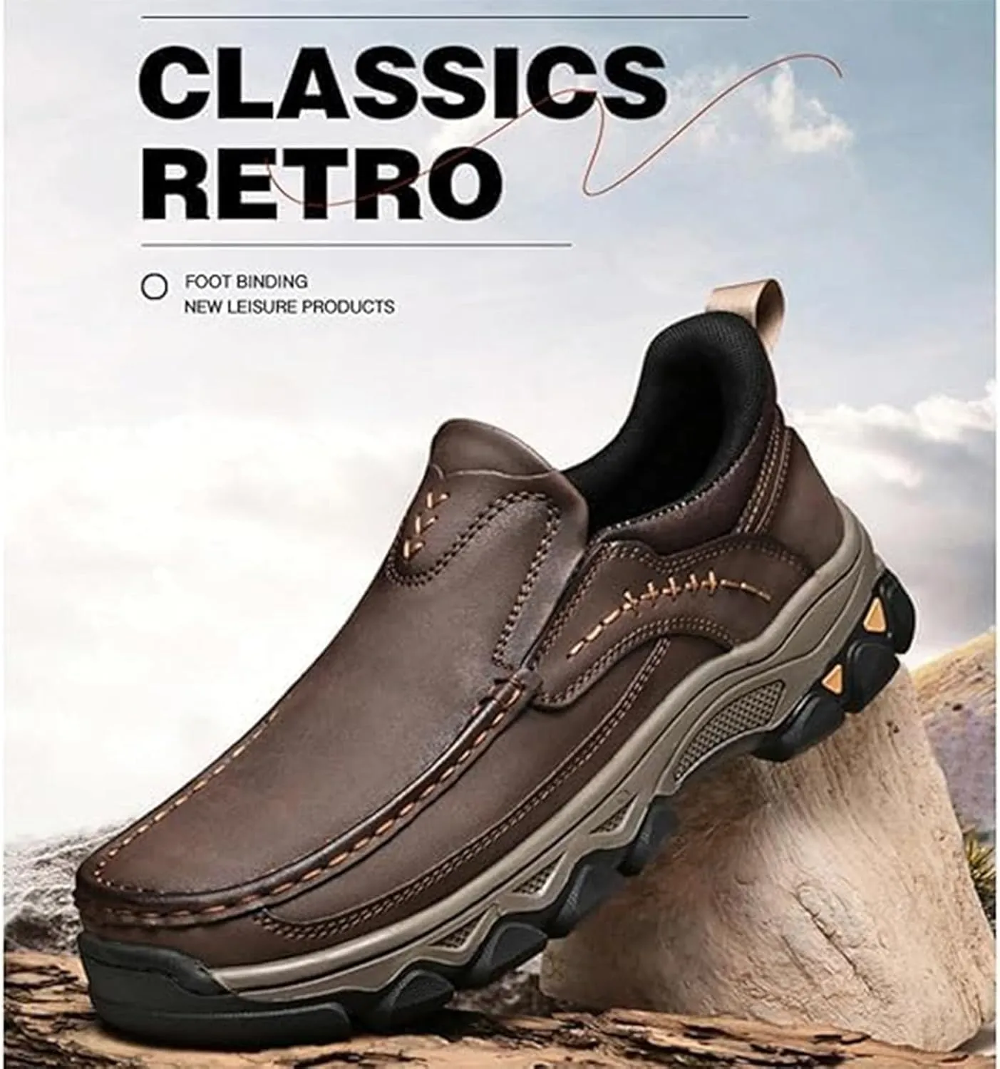 Enjerr Orthopedic Shoes Men, Enjerr Orthopedic Shoes, 2025 New Men's OrthopedicArch Support Comfortable Slip On Loafers