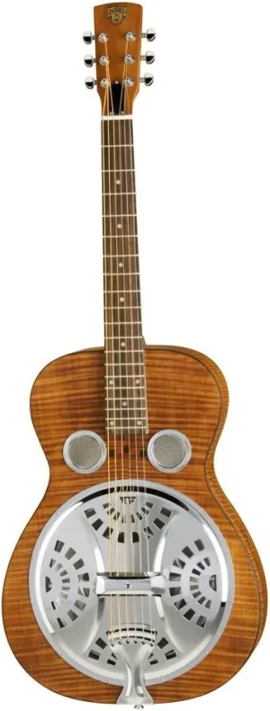 Epiphone Dobro Hound Dog Deluxe Round Neck Resonator, Vintage Brown