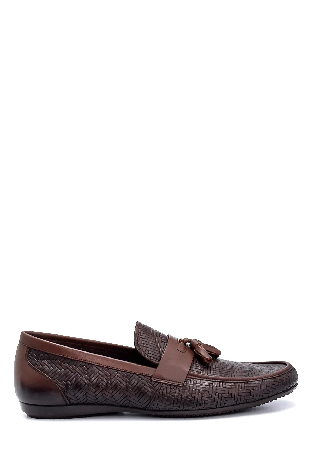 Erkek Deri Baskılı Loafer