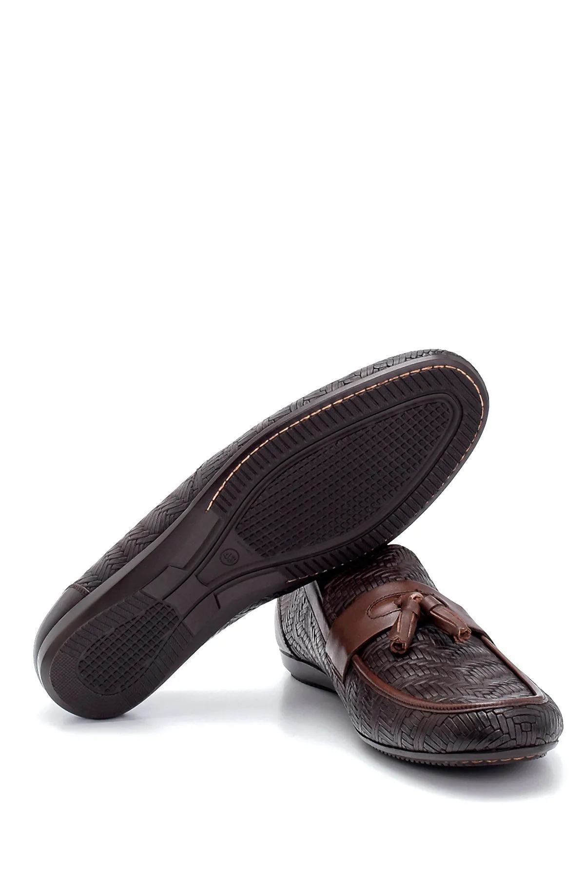 Erkek Deri Baskılı Loafer