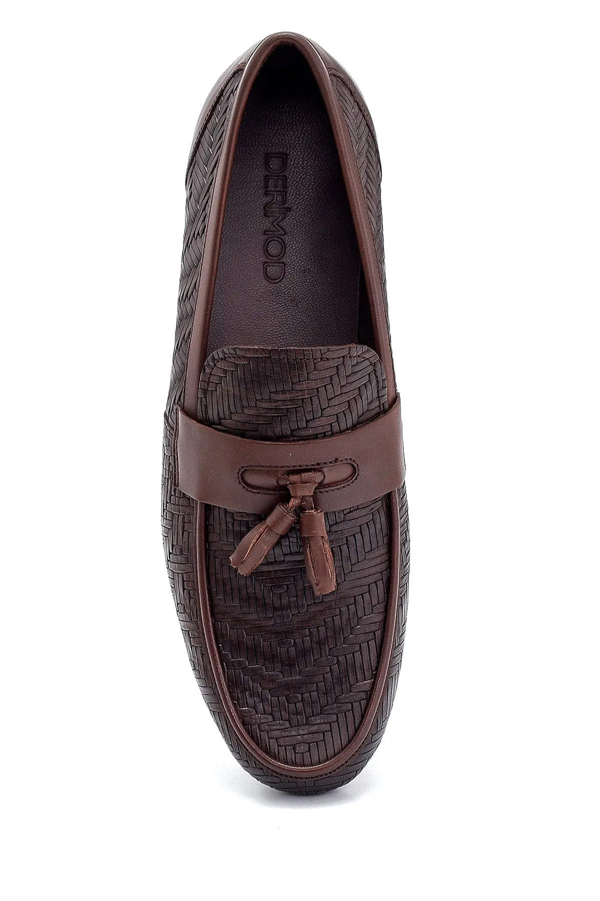Erkek Deri Baskılı Loafer