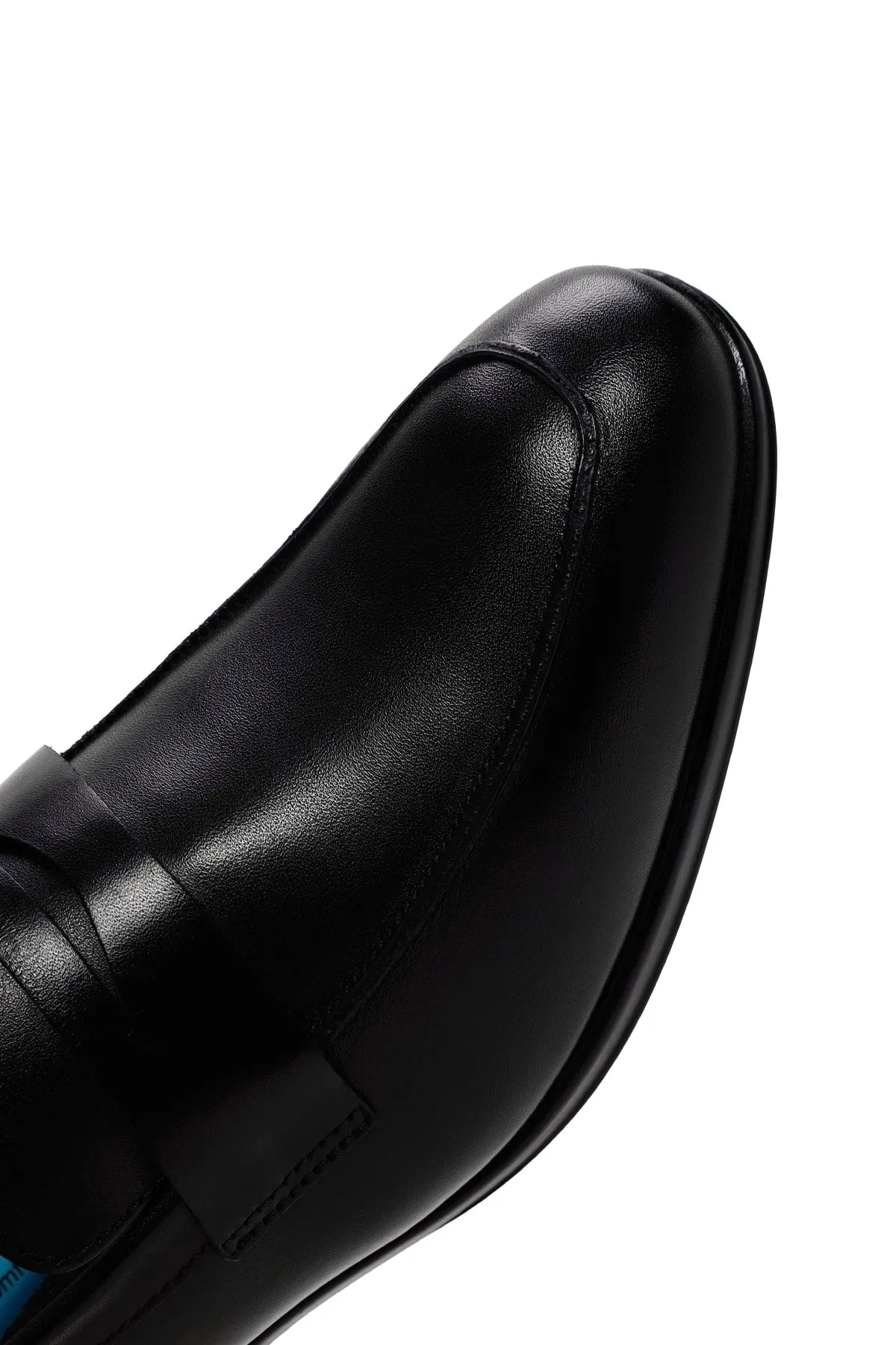 Erkek Siyah Deri Klasik Loafer