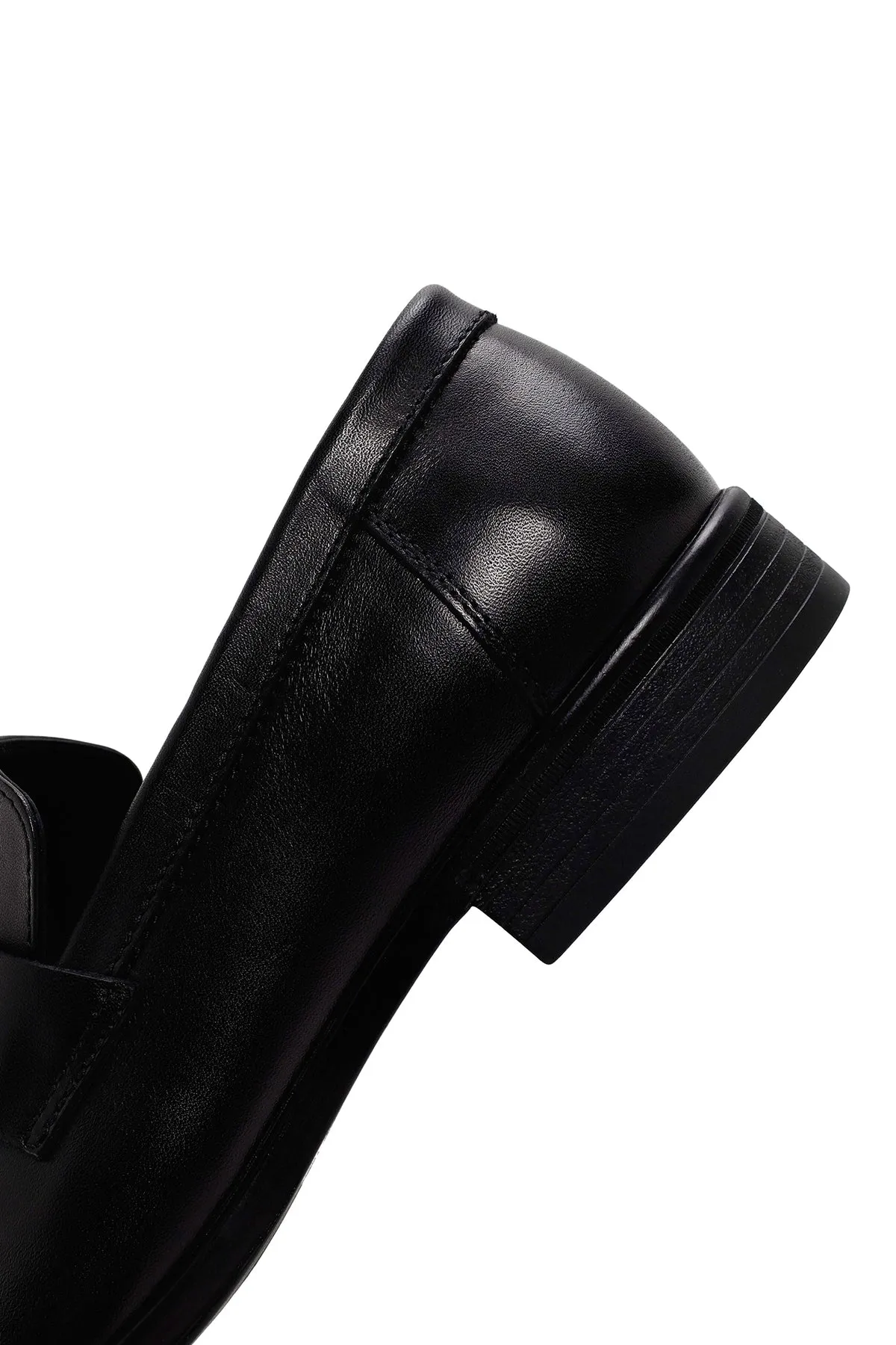 Erkek Siyah Deri Klasik Loafer