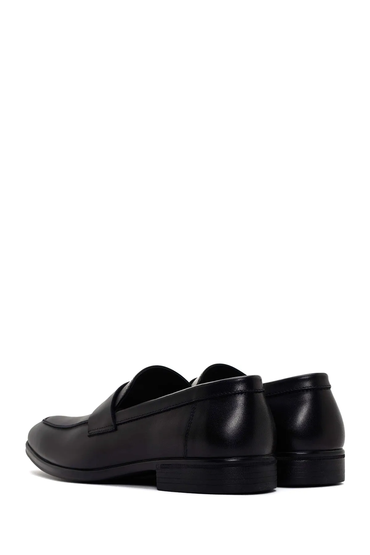 Erkek Siyah Deri Klasik Loafer
