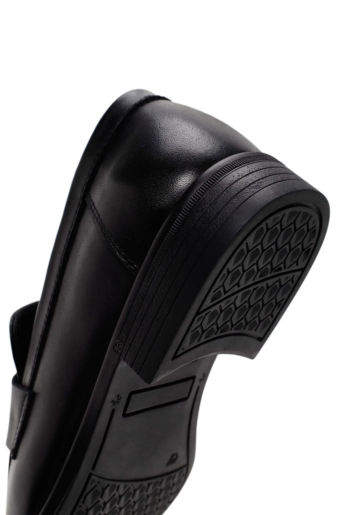 Erkek Siyah Deri Klasik Loafer