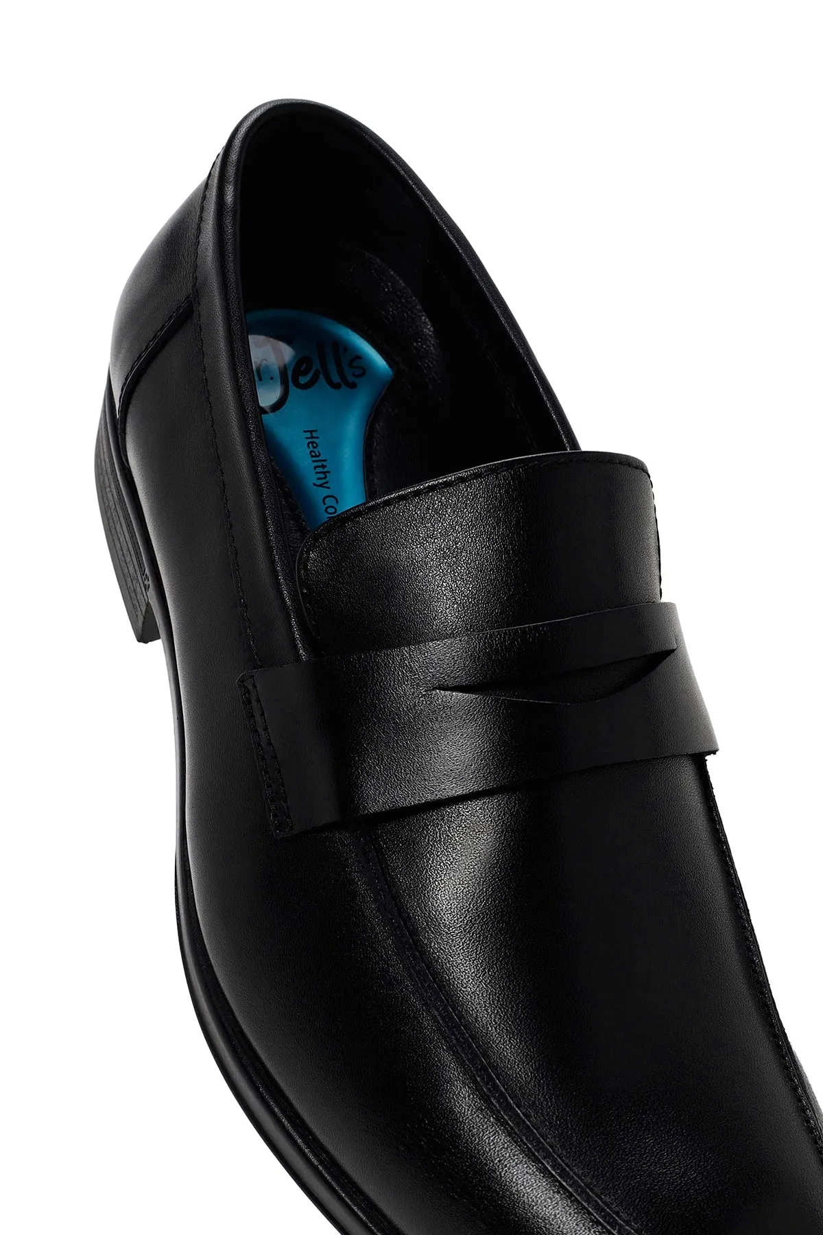 Erkek Siyah Deri Klasik Loafer