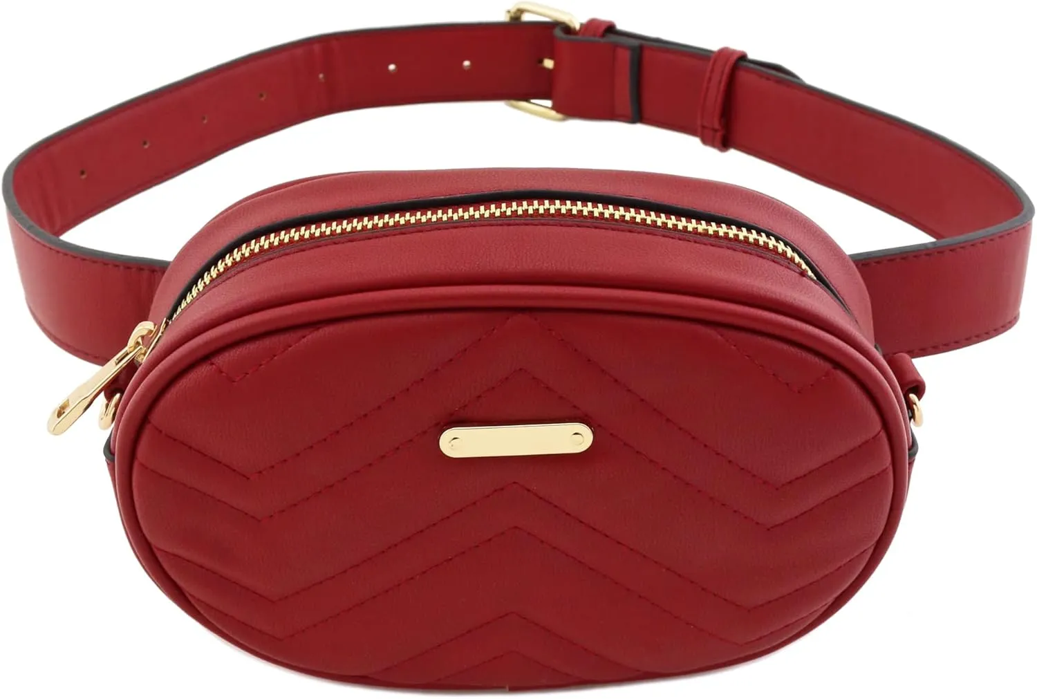 FashionPuzzle Quilted Small Versatile Purse Fanny Pack Waist Bag Crossbody