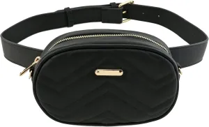 FashionPuzzle Quilted Small Versatile Purse Fanny Pack Waist Bag Crossbody